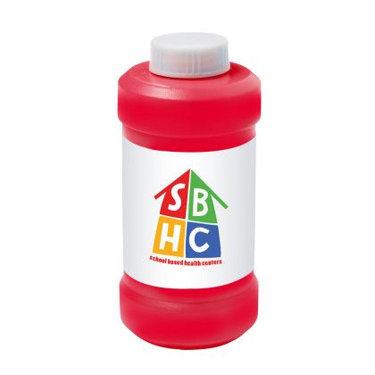 Custom 8 oz. Bubbles with Full-Color Digital Label - Red Custom 8 oz. Bubbles with Full-Color Digital Label - Red