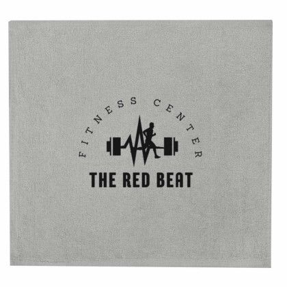 Custom Terry Cloth Rally Towel - Gray 