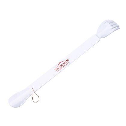 Custom 15" Back Scratcher & Shoe Horn - Translucent White