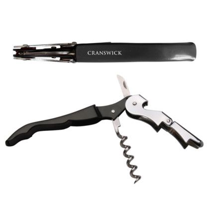 Custom Waiters Corkscrew - Black