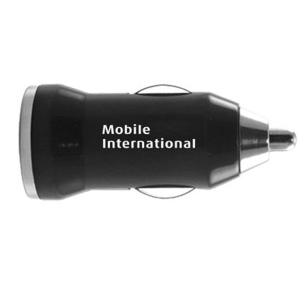Custom USB Car Adapter - Black