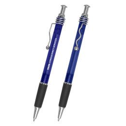 Custom Curvy Clip Pen - Blue