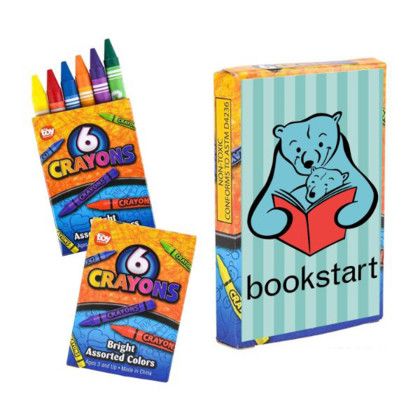 Custom 6-Count Crayon Set - Multicolor