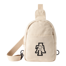 Custom Epic Recycled Cotton Crossbody Bag - Natural 