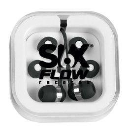 Custom Tangle-Free Ear Buds with Extra Cushions - Black