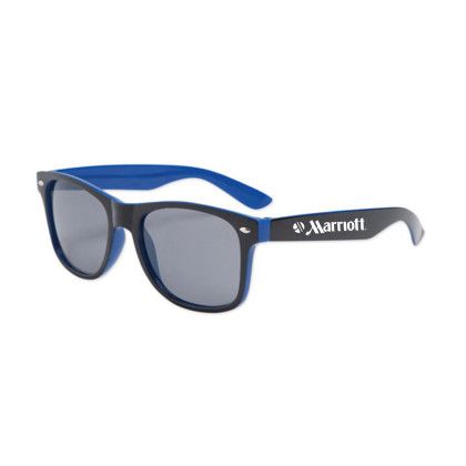 Custom Color Stack Sunglasses - Black/Blue