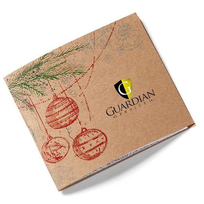 Custom Full Color Holiday Theme Adult Coloring Book & 6-Color Pencil Set To-Go - Design 2