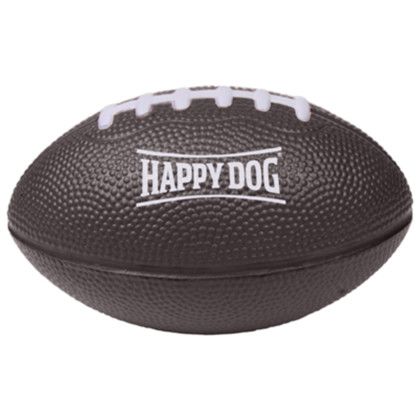 Custom Football Stress Reliever - Black