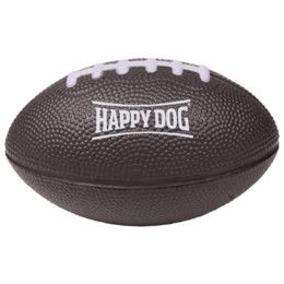 Custom Football Stress Reliever - Black