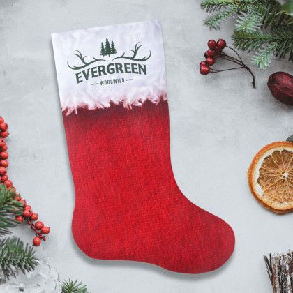 Full Color American Made Stocking: Large - Lifestyle 