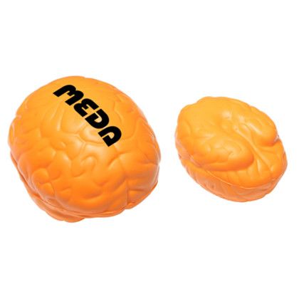 Custom Brain Stress Reliever - Orange 