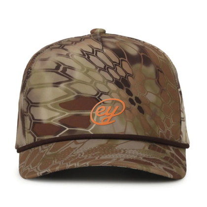 Custom Perforated Camo 5-panel - Kryptek Highlander/Brown Custom Perforated Camo 5-panel - Kryptek Highlander/Brown