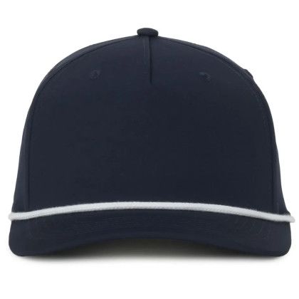 Custom Recycled Solid Back W/ Cord - Navy/White