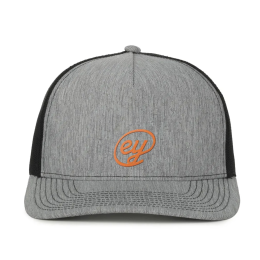 Custom FFA Premium 5-panel Trucker - LN Heathered Grey-Black 