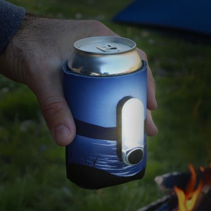 Custom Full Color Torch Can Cooler 2.0 - Lifestyle