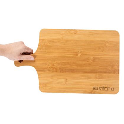 Custom Bamboo Charcuterie Board with Handle - Lifestyle 