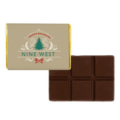 Custom Molded Chocolate Wrapper Bar 1 oz - Dark Choclate With Gold Wrapper Custom Molded Chocolate Wrapper Bar 1 oz - Dark Choclate With Gold Wrapper