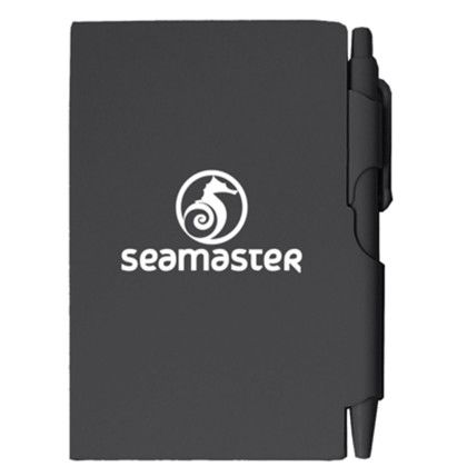 Custom Memo Pad w/Pen - Black