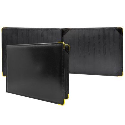 Custom Diploma Holder Deluxe Landscape - Black