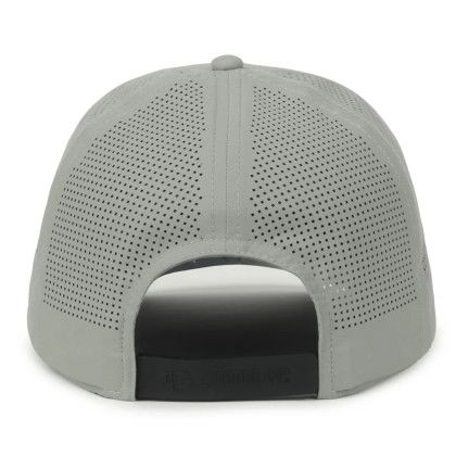 Custom Perforated Performance W/ Cord - Light Grey/Black Back View