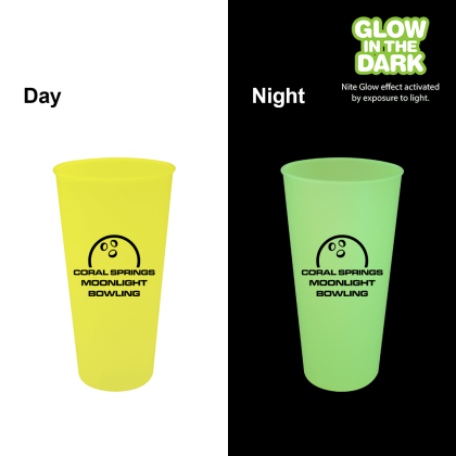 Custom Nite Glow 26 oz. Tumbler - Neon Yellow