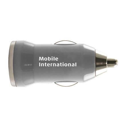 Custom USB Car Adapter - Gray 