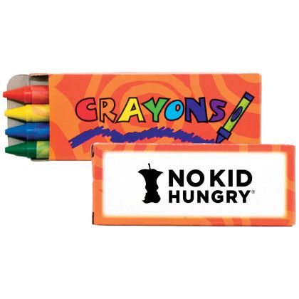 Custom 4-Piece Crayon Set - Orange 