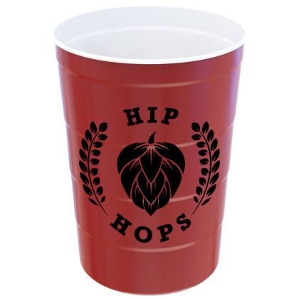 Custom Eco Steel Chill-Cups (16 Oz) - Red 