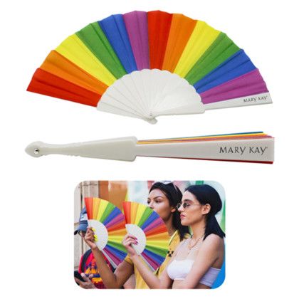 Custom Rainbow Accordion Fan 