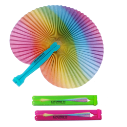 Custom Rainbow Folding Fan - Rainbow