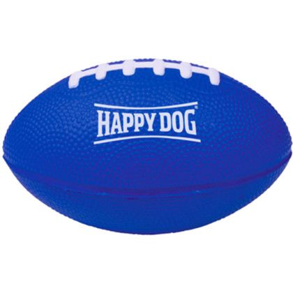 Custom Football Stress Reliever - Blue