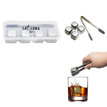 Custom Ice Cube & Tongs Set Custom Ice Cube & Tongs Set