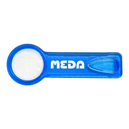Custom Bookmark Magnifier - Translucent blue
