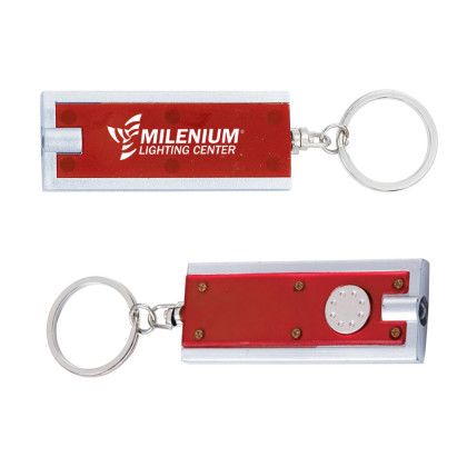 Custom LED Light Keychain - Red Custom LED Light Keychain - Red