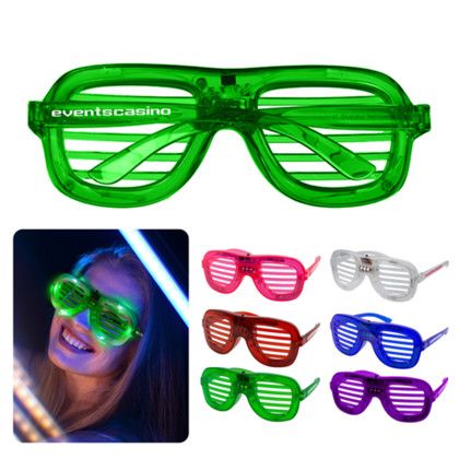 Custom LED Slotted Glasses - All Color