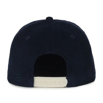 Custom Corduroy Solid Back - Navy Back View