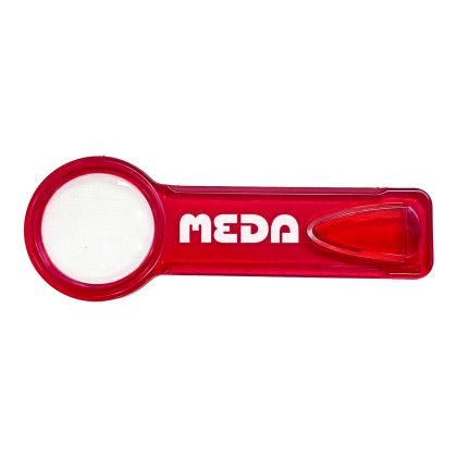 Custom Bookmark Magnifier - Translucent red