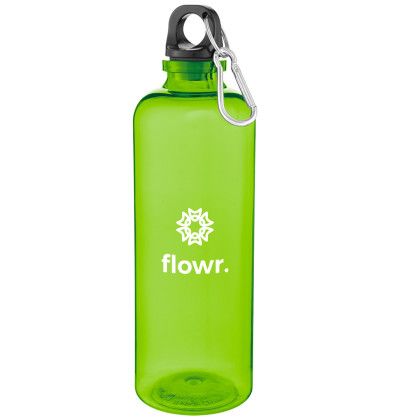 Custom Custom 20 Oz. Ormond RPET Bottle with Carabiner Lid - Translucent Lime Green 