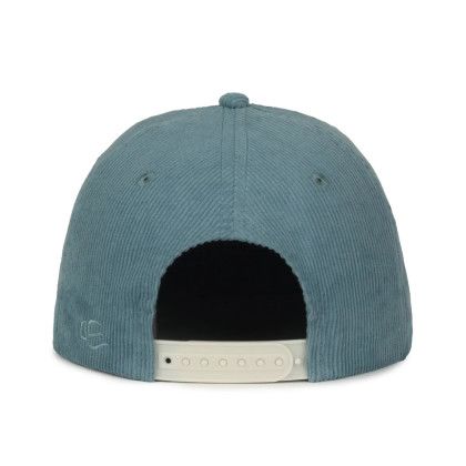 Custom Corduroy Solid Back - Dusty Blue Back View