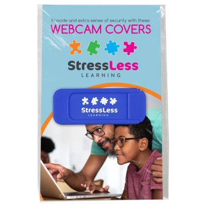 Custom Webcam Cover & Card - Royal blue