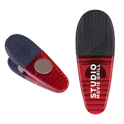 Custom Magnetic Paper Clip Holder - Red