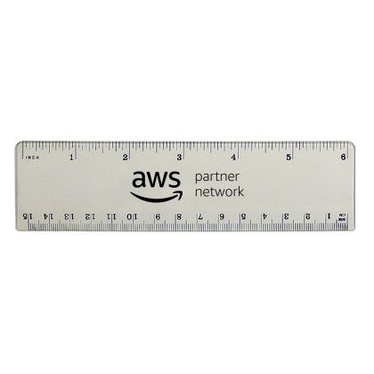 Custom 6-Inch Measuring Ruler - Clear