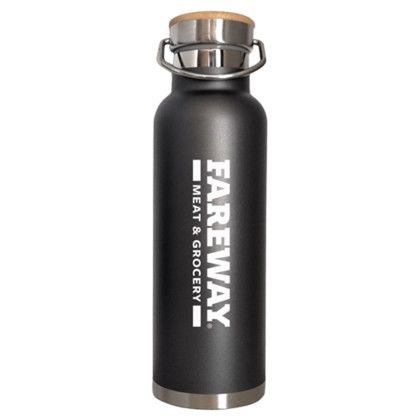 Custom 20 oz Insulated Bottles - Black