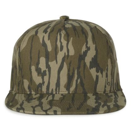 Custom 5-panel High Crown Solid Back - Mossy Oak Original Bottomland 
