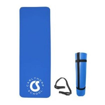 Custom Large Yoga/Fitness Mat - Royal Blue 