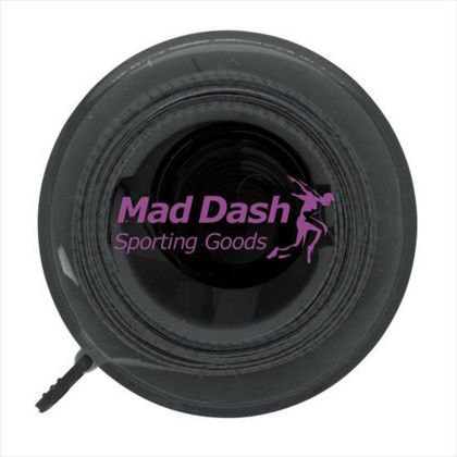 Custom 5' Mini Round Tape Measure - Translucent Black 