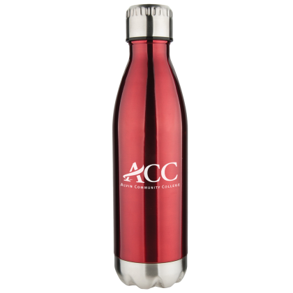 Custom 17 oz Insulated Water Bottle - Red