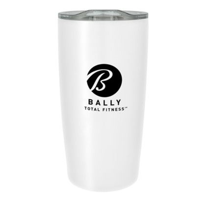 Custom 20 oz Insulated Tumbler - White Custom 20 oz Insulated Tumbler - White