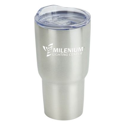 Custom 30 oz Insulated Tumbler - Silver Custom 30 oz Insulated Tumbler - Silver
