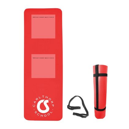 Custom Large Yoga/Fitness Mat - Red